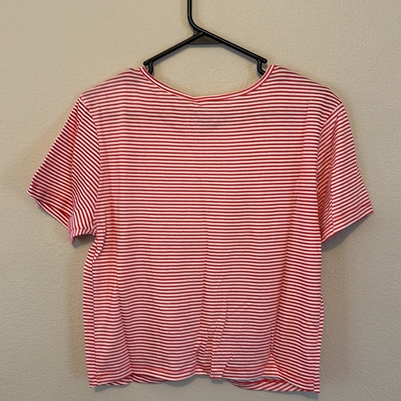 PacSun Basics red and white striped tee size L new with tags - Picture 5 of 5